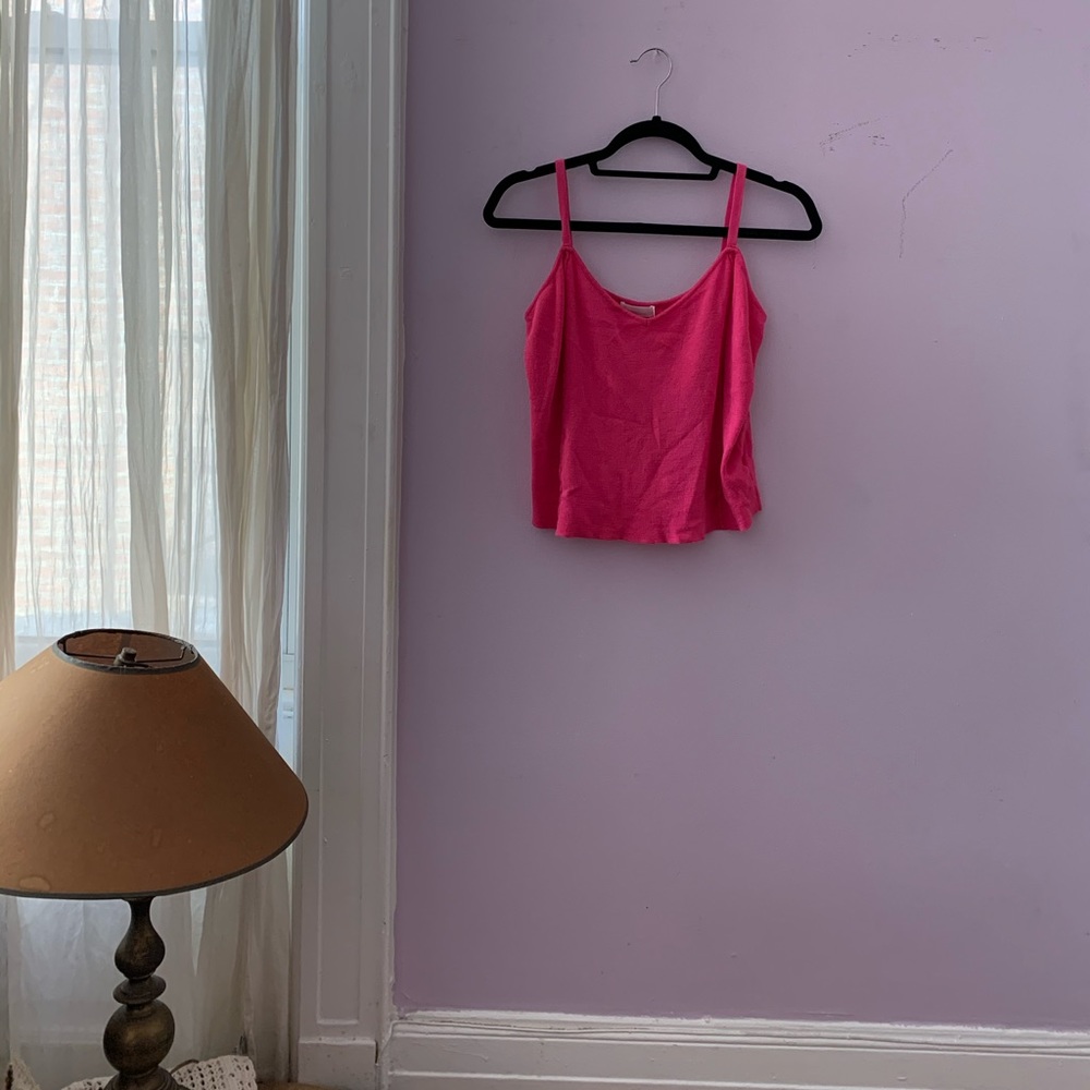 Suzanne Rae Pink Knit Tank Top